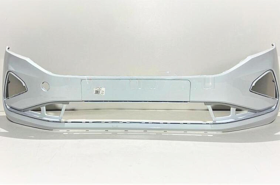 Бампер передний Volkswagen Polo 2020-2022 4D Россия Pure White LC9A (Белый)